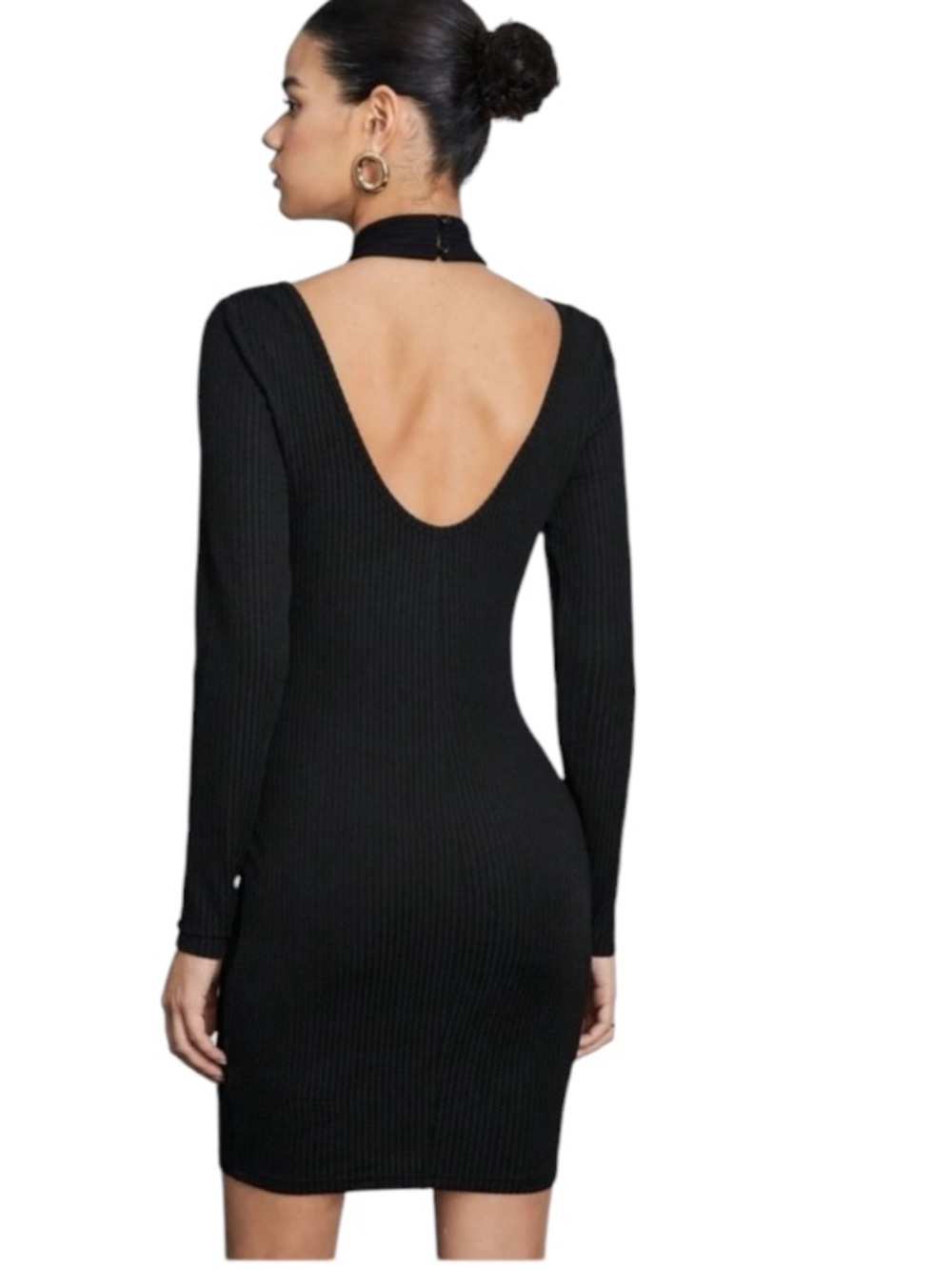 SHEIN BIZwear Women's Knitted Button Decoration Dress size S NWT - Picture 3 of 16